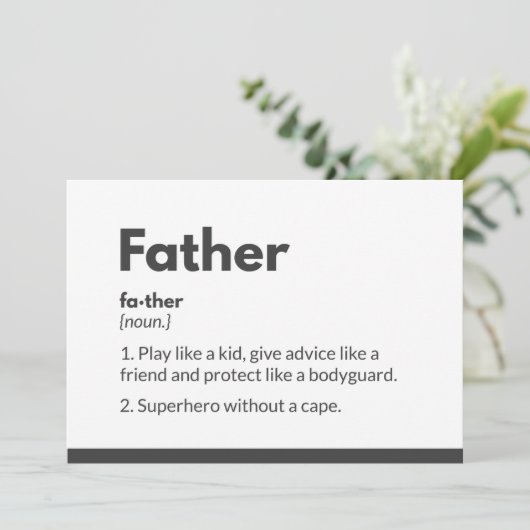 Superheld vaders dagkaarten Superdad Bedankkaart (Staand voorkant)