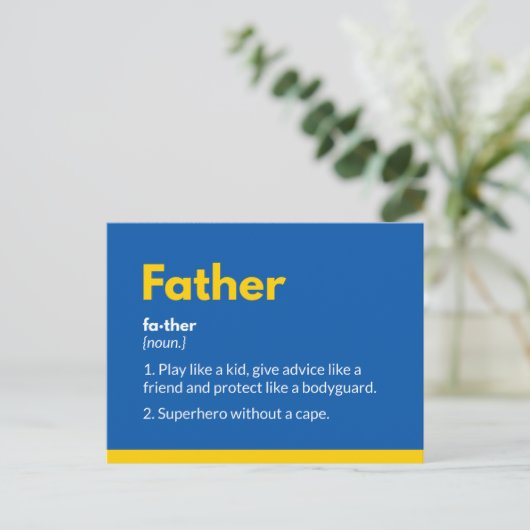 Superheld vaders dagkaarten Superdad Briefkaart (Staand voorkant)