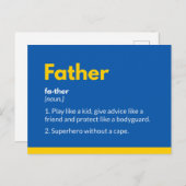 Superheld vaders dagkaarten Superdad Briefkaart (Voorkant / Achterkant)
