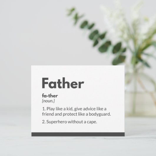 Superheld vaders dagkaarten Superdad Briefkaart (Staand voorkant)