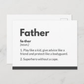 Superheld vaders dagkaarten Superdad Briefkaart (Voorkant / Achterkant)