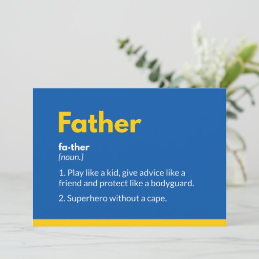 Superheld vaders dagkaarten Superdad Feestdagenkaart (Staand voorkant)