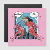 Superheld Valentijnsdag Liefdeshart Aangepaste Naa (Voorkant / Achterkant)