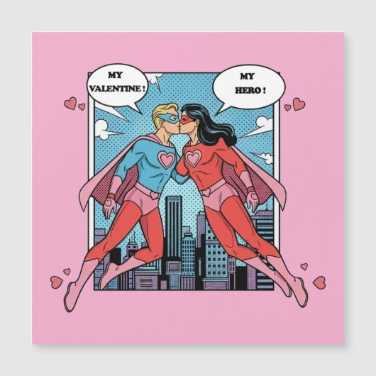 Superheld Valentijnsdag Liefdeshart Aangepaste Naa (Voorkant)