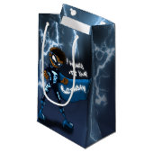 Superheld van Afrikaanse Amerikaanse Jongen Klein Cadeauzakje (Voorkant Gekanteld)