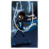 Superheld van Afrikaanse Amerikaanse Jongen Klein Cadeauzakje (Voorkant)