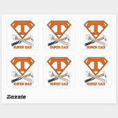 Superheld van de Gereedschapman Vierkante Sticker (Vel)