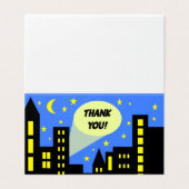 Superheld verjaardag bedankkaart kaart (Buitenkant ongevouwen)