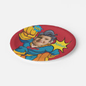 Superheld 🦸 Verjaardag Fantastisch Vliegend Kind Papieren Bordje (Gekanteld)
