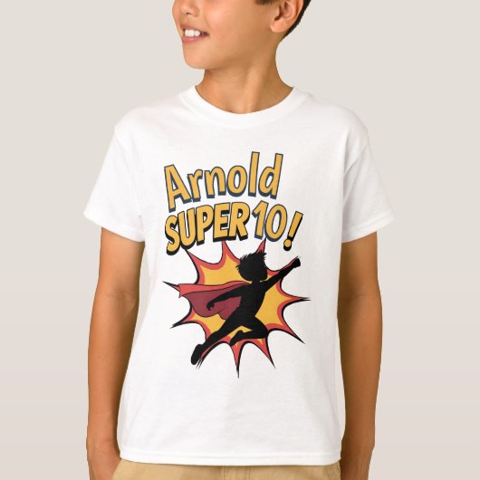 Superheld verjaardag jongens outfit top (Voorkant)