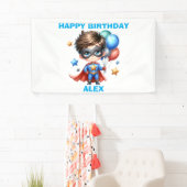Superheld Verjaardagsbanner | Kinderfeestje Decora Spandoek (Insitu)