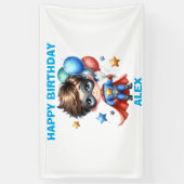 Superheld Verjaardagsbanner | Kinderfeestje Decora Spandoek (Verticaal)