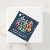 Superheld verjaardagsfeest voor jongens Bedankt Bedankjes Labels (In situ)