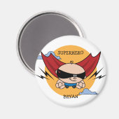 Superheld Verjaardagsfeestje Favor Magnet (Voorkant / Achterkant)