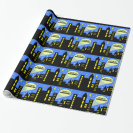 Superheld verpakkingspapier | superheld | tafellak cadeaupapier