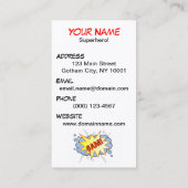 Superheld Visitekaartje 2 (Achterkant)