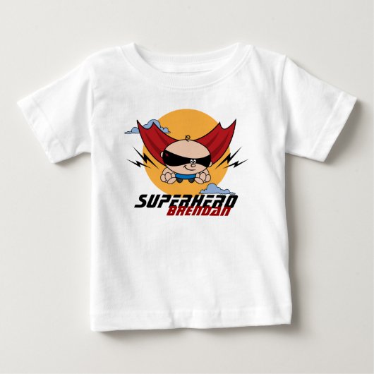 Superheld Vliegende Peuter Licht T-Shirt (Voorkant)