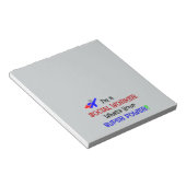 Superheld voor maatschappelijk werkers notitieblok (Schuin)