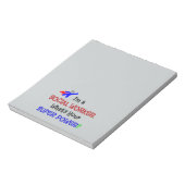 Superheld voor maatschappelijk werkers notitieblok (Linkerzijde)