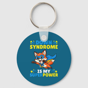Superheld Vos Downsyndroom Is Mijn Superbewustzijn Sleutelhanger