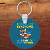 Superheld Vos Downsyndroom Is Mijn Superbewustzijn Sleutelhanger (Voorkant)
