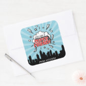 Superheld vriend Comic Valentijn Stickers (Envelop)