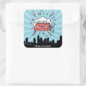 Superheld vriend Comic Valentijn Stickers (Tas)