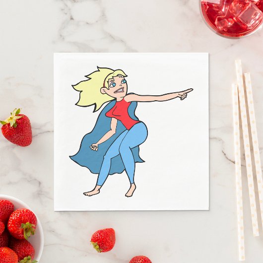 Superheld Vrouw Servet