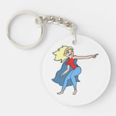 Superheld Vrouw Sleutelhanger (Voorkant)