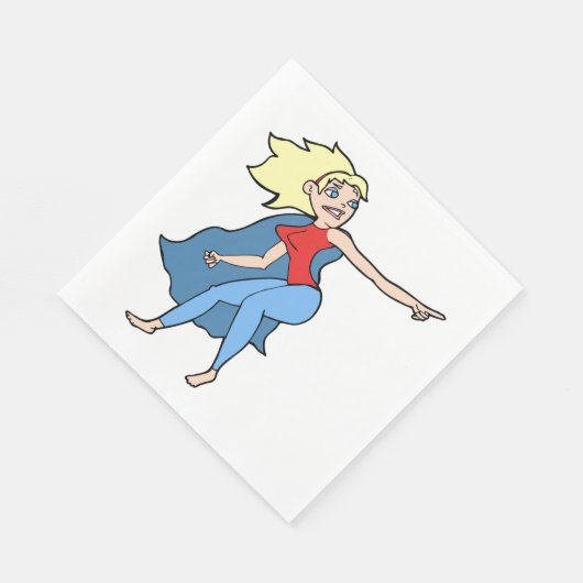Superheld Woman Servet (Hoek)