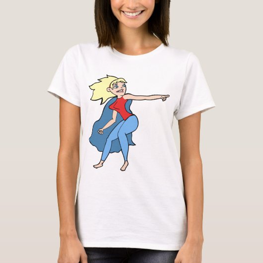 Superheld Woman T-shirt (Voorkant)