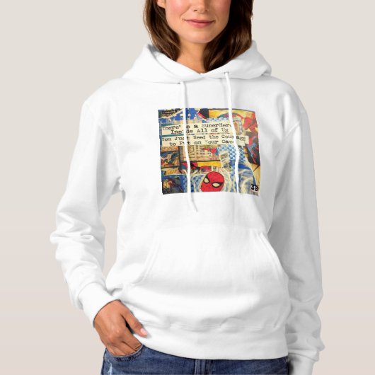 Superheld Women's Hooded Sweatshirt (Voorkant)