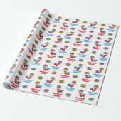 Superheld Wrapping Paper (Boy Persoonlijke Naam) Cadeaupapier (Uitgerold)