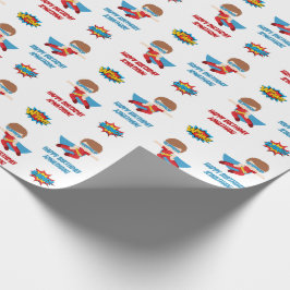 Superheld Wrapping Paper (Boy Persoonlijke Naam) Cadeaupapier