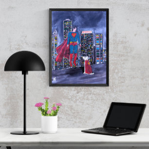 Superhelden Beste Vriendin Schilderij van Alfred F Canvas Afdruk