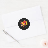 Superhelden Biden & Kamala Harris 2021 Ronde Sticker (Envelop)