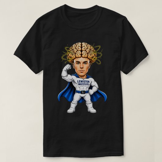 Superhelden Brein Kracht T-shirt (Design voorkant)