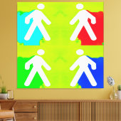 Superhelden Canvas Afdruk (Insitu (Woonkamer))