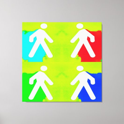 Superhelden Canvas Afdruk (Voorkant)
