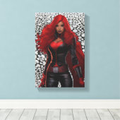 Superhelden Canvasprint Canvas Afdruk (Insitu (Houten vloer))