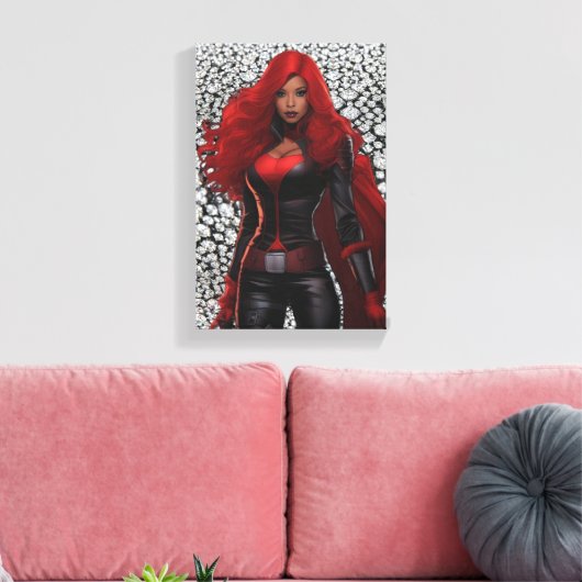 Superhelden Canvasprint Canvas Afdruk (Insitu (Woonkamer))