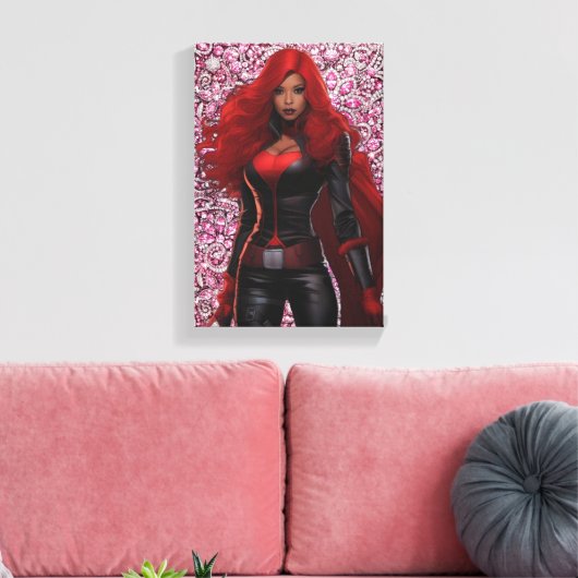 Superhelden Canvasprint Canvas Afdruk (Insitu (Woonkamer))