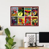  superhelden Comic Book Compilation Poster (Thuiskantoor)