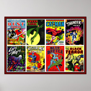  superhelden Comic Book Compilation Poster