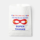 Superhelden Feest Super bedankt Bedankzakje (Voorkant)