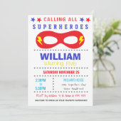 Superhelden Feest Verjaardag Kaart (Staand voorkant)