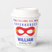 Superhelden Feest Verjaardag Papieren Bekers (Voorkant)