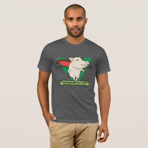 Superhelden, geen voedsel Vegan T-Shirt