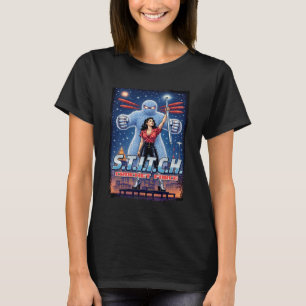 Superhelden haaknaald science fiction stripboek t-shirt