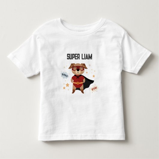 Superhelden Hond Baby Peuter T-shirt (Voorkant)